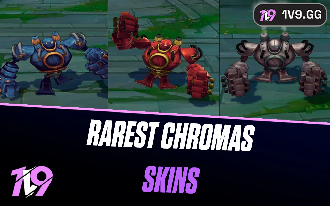 10 Rarest Chromas Skins in League of Legends